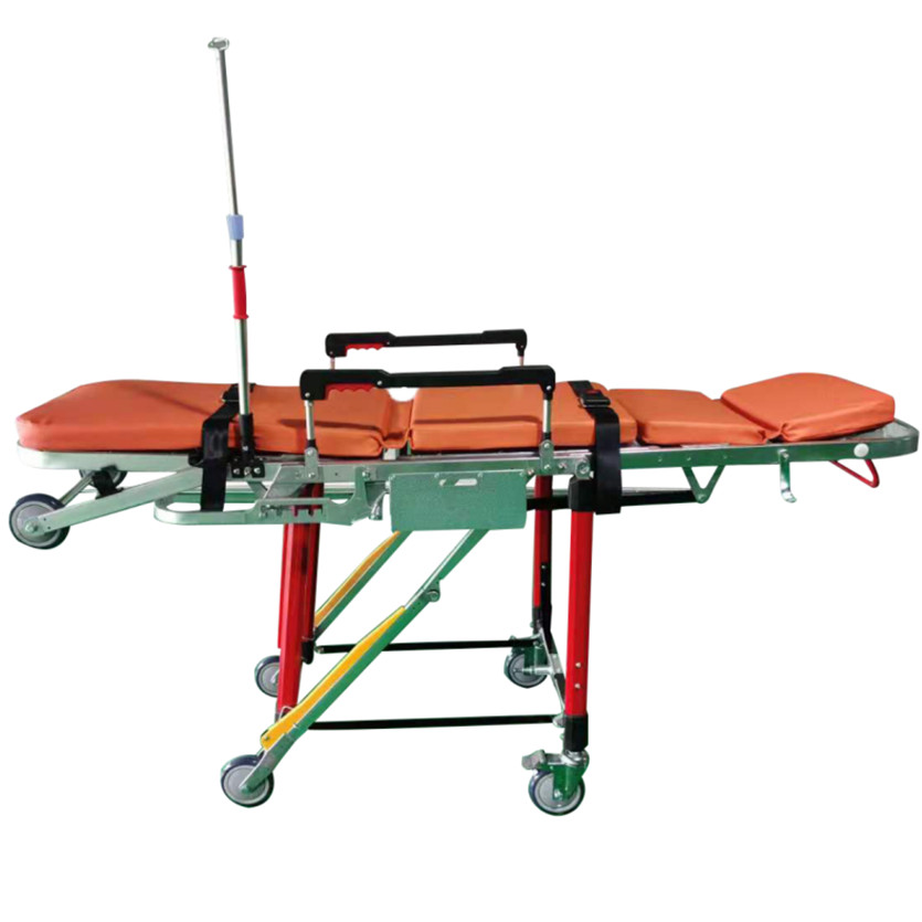 HP-2F3 Ambulance Chair Stretcher Emergency Hospital Stretcher Bed For EMS Medevas
