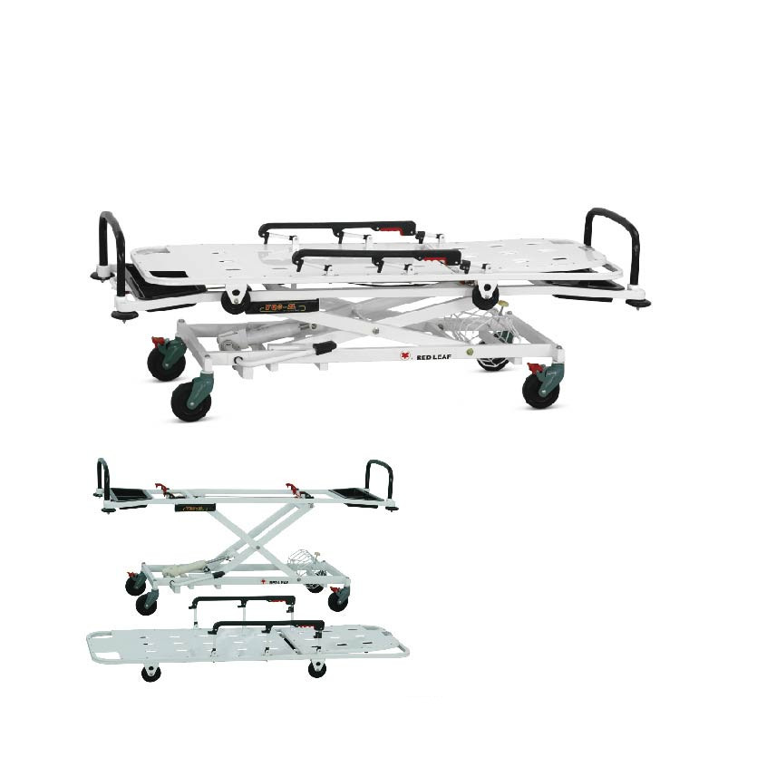 HP-3L Hydraulic emergency bed foldable stretcher trolley used in hospital for patient transport