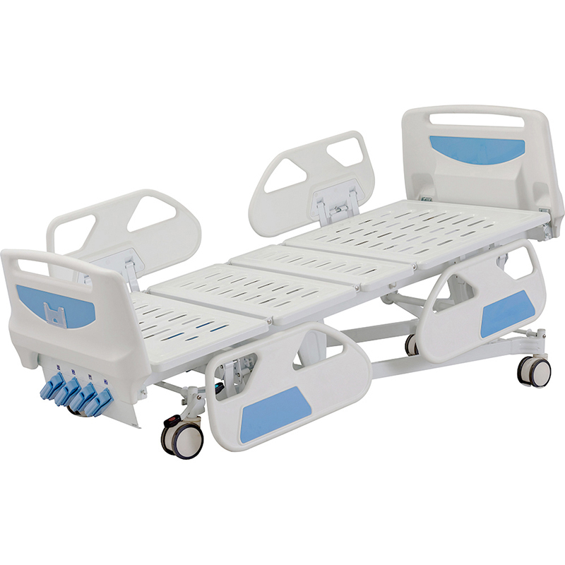 HP-4e Hospital 4 Cranks Manual Clinic Patient Recovery Bed Adjustable Metal Bed,