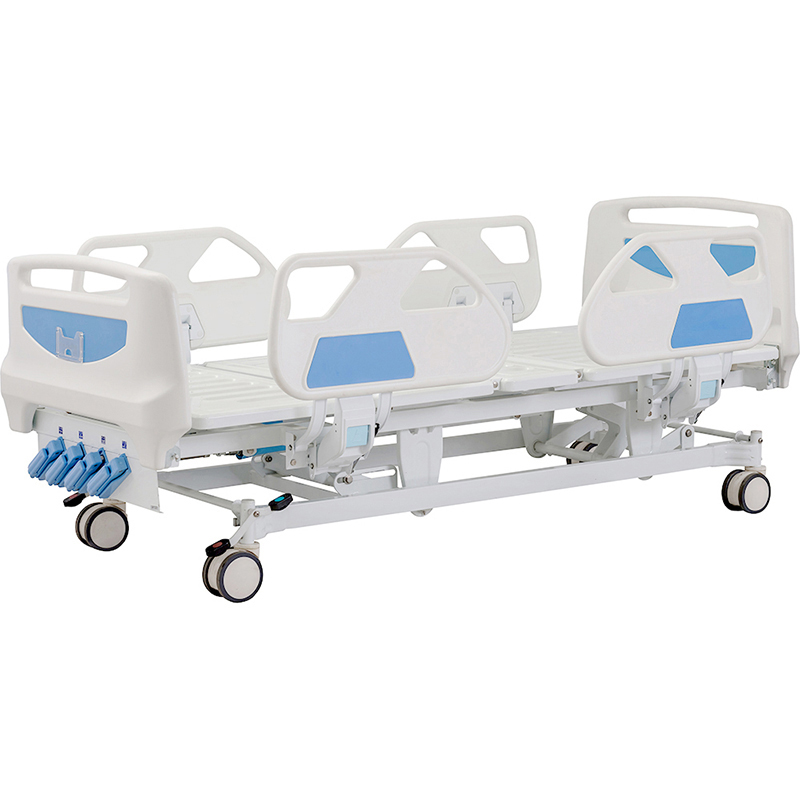 HP-4e Hospital 4 Cranks Manual Clinic Patient Recovery Bed Adjustable Metal Bed,