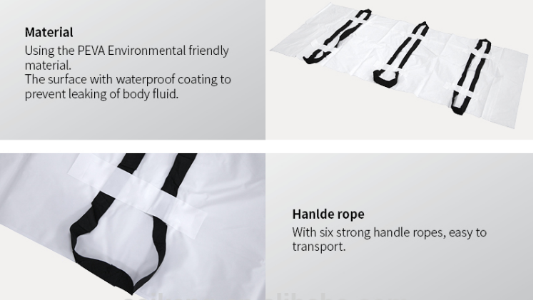 MCT-03 Mortuary Storage Bag Airtight Morgue Cadaver Body Bag Waterproof