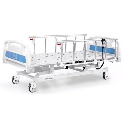 HP-A6K 3 Function Foldable Electric Hospital Beds Patient Nursing Bed Price With Movable Aluminum Side rail