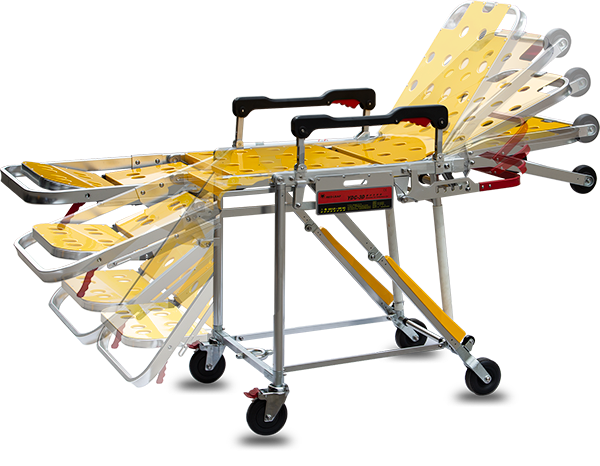 HP-2F2 Ambulance Chair Stretcher Collapsible Stretcher Automatic Loading Strecher For Sale