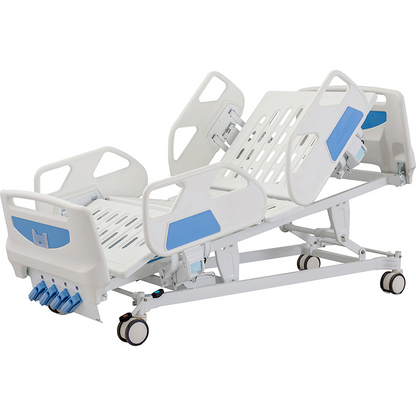 HP-4e Hospital 4 Cranks Manual Clinic Patient Recovery Bed Adjustable Metal Bed,