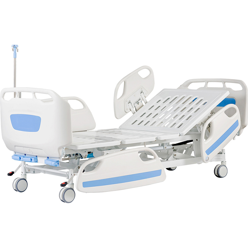 HP-D3d 3 Functions Medical Clinic Nursing Patient Bed Manual Hospital Portable Casters Metal Bed